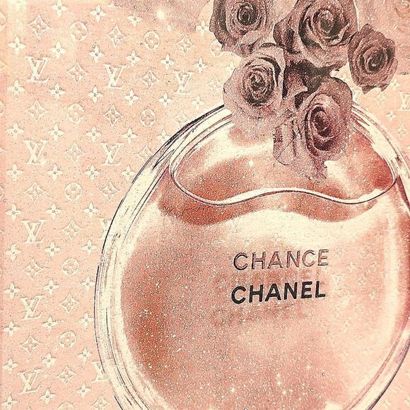 Design District Sweet Escape Chanel Flowers Hand Embellished Framed Wall Decor - Picture 8 of 9